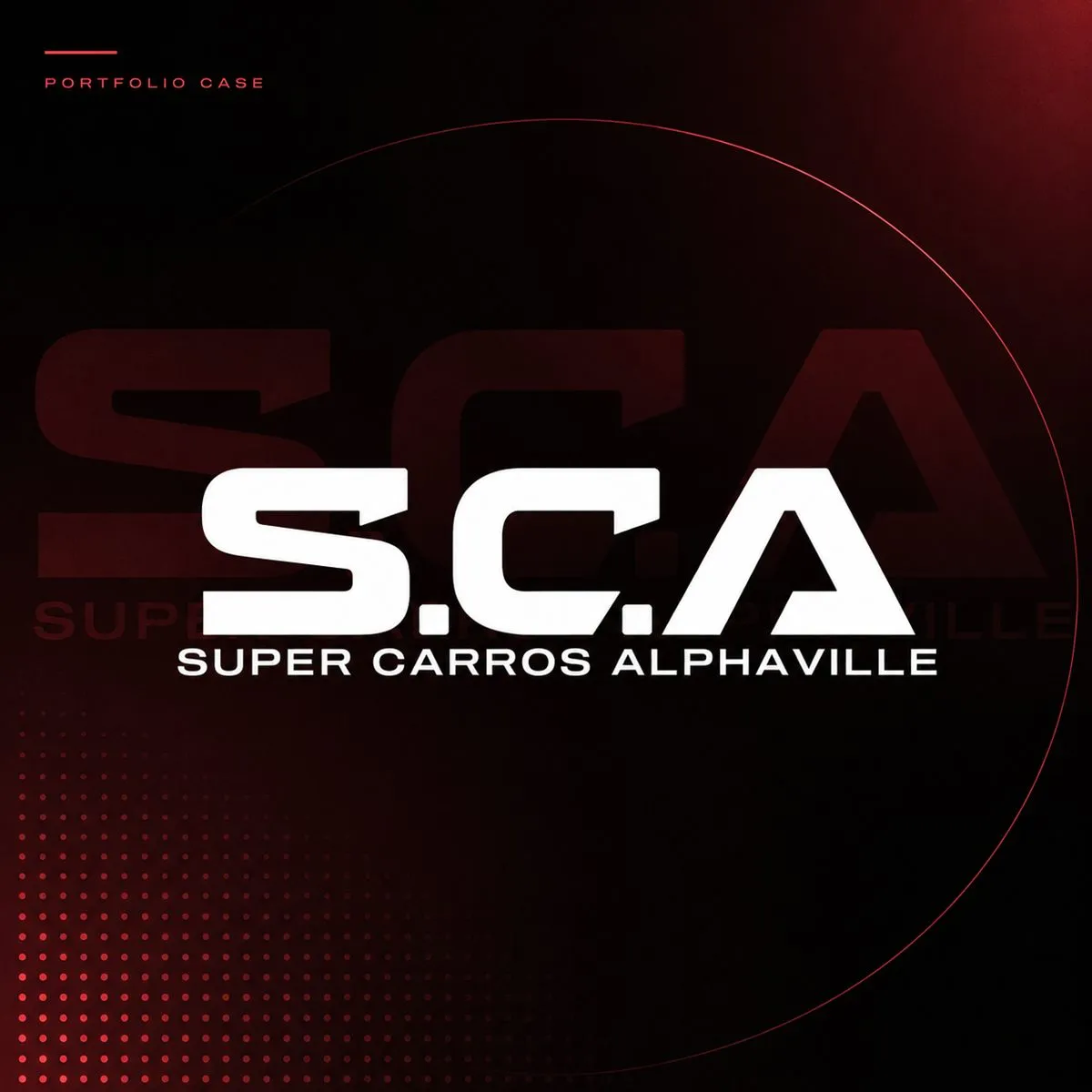 Capa do case S.C.A Super Carros Alphaville no portfólio da NOVRA